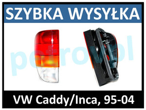VW Caddy / Seat Inca 95-04, Lampa tylna nowa LEWA