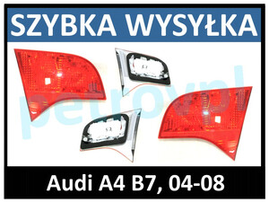 Audi A4 B7 04-08, Lampa tylna Sedan wewn. L+P kpl