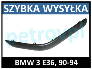 BMW 3 E36 90-94, Listwa nakładka zderzaka PRAWA