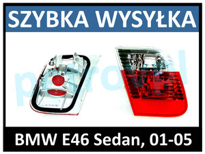 BMW 3 E46 01-05, Lampa tylna SEDAN wewn. LEWA
