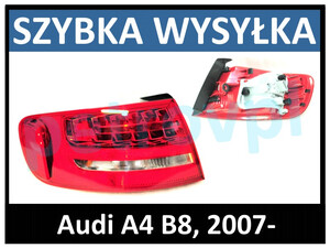 Audi A4 B8 08-, Lampa tylna Kombi LED zewn. LEWA
