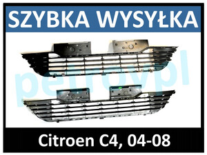 Citroen C4 04-08, Atrapa kratka zderzaka ŚRODEK