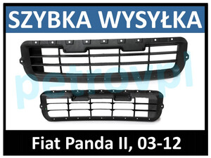 Fiat Panda 03-, Atrapa kratka zderzaka nowa Ś +AC