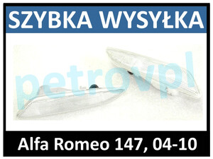 Alfa Romeo 147 04-10, Migacz kierunek biały L+P kpl