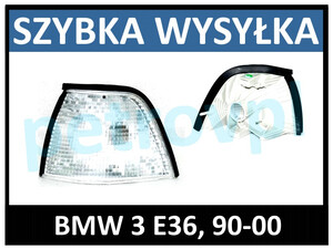 BMW 3 E36 90-00, Kierunkowskaz SDN biały LEWY