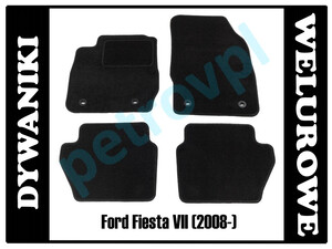 Ford Fiesta VII 2008-, Dywaniki WELUROWE 0,8cm!