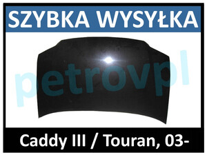 VW Caddy III Touran 03-, Maska PRZÓD pokrywa NOWA