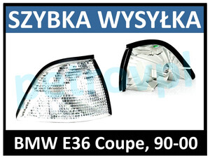 BMW 3 E36 90-00, Kierunkowskaz COUPE biały PRAWY