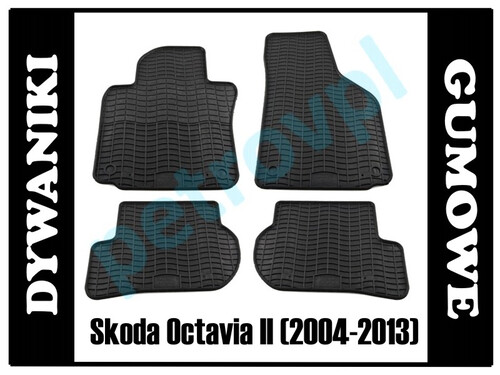 Skoda Octavia II, Dywaniki PETEX gumowe ORYGINAŁ PETROV.pl